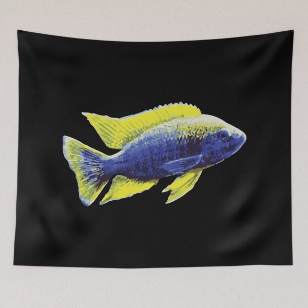 Item preview, Blue/Yellow Cichlid designed and sold by Corner-Distro.
