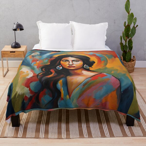 Item preview, Abstract Elegance: A Portrait in Vibrance designed and sold by Robo-toons.