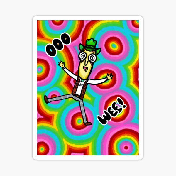 Trippy Mr. Poopy Butthole Sticker