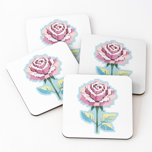 Item preview, 8-Bit Glowing Pink Rose designed and sold by Planthem.