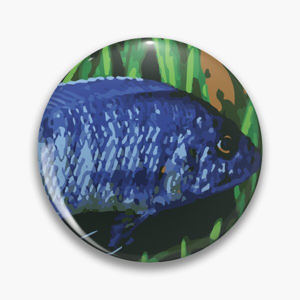 Item preview, Blue Cichlid Art designed and sold by Corner-Distro.