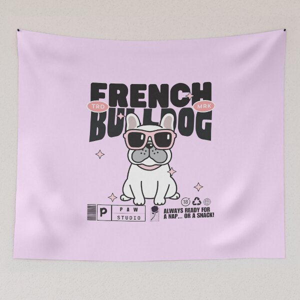 Item preview, French bulldog : always ready for a nap or a snack designed and sold by Peerless-Prime.