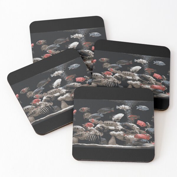 Item preview, Cichlid Tank Illustration designed and sold by Corner-Distro.