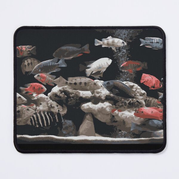 Item preview, Cichlid Tank Illustration designed and sold by Corner-Distro.