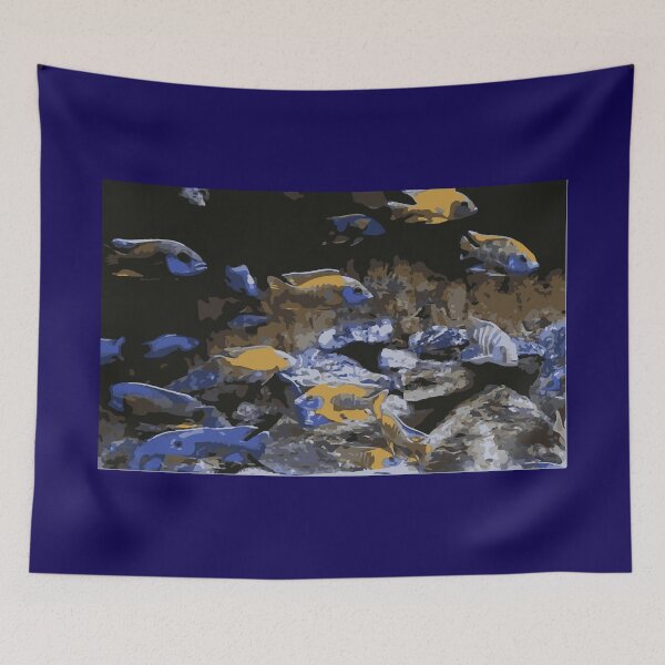 Item preview, Cichlid Tank Painting designed and sold by Corner-Distro.