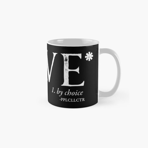 Slave By Choice (white text) Classic Mug