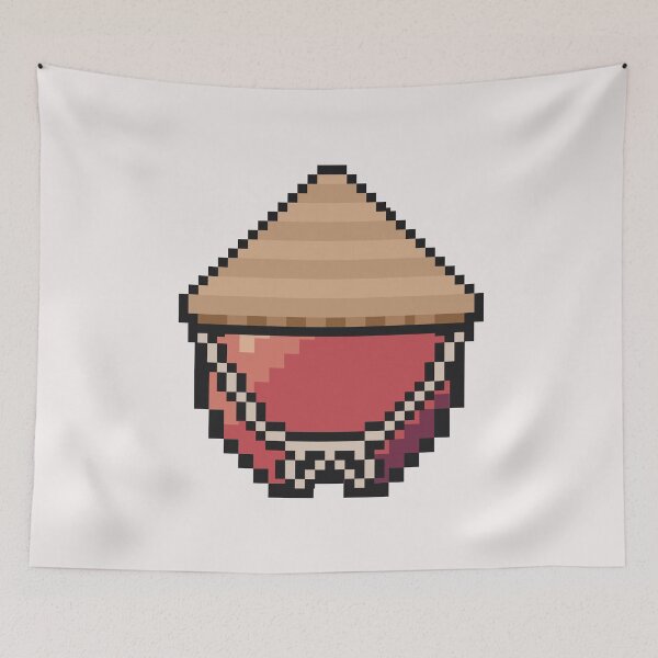 Item preview, apple with farmer straw hat designed and sold by helixter.