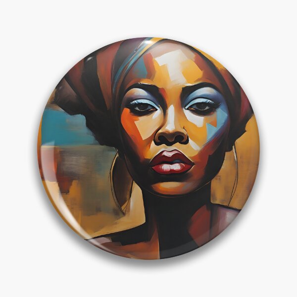Item preview, Abstract Elegance: A Vibrant Portrait designed and sold by Robo-toons.