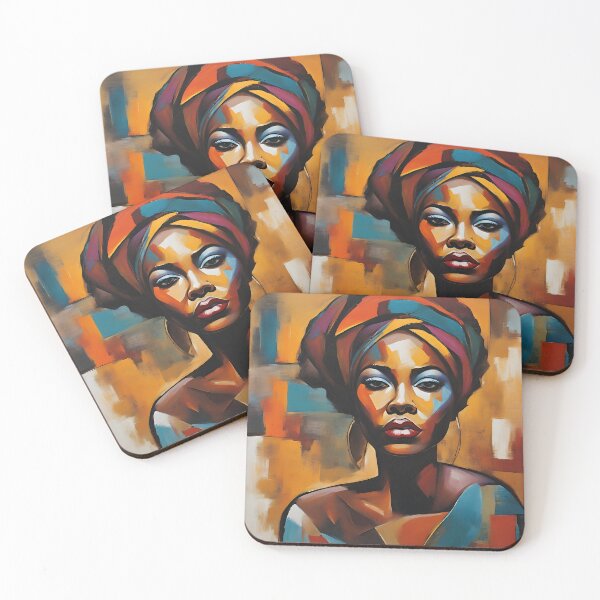 Item preview, Abstract Elegance: A Vibrant Portrait designed and sold by Robo-toons.