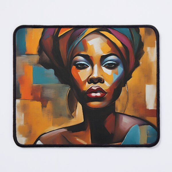 Item preview, Abstract Elegance: A Vibrant Portrait designed and sold by Robo-toons.