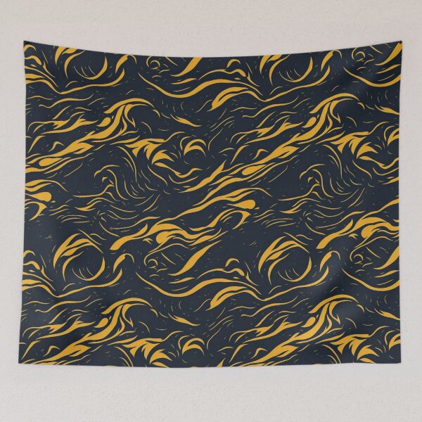 Item preview, Golden Wave Patterns designed and sold by Daniel Haddad.