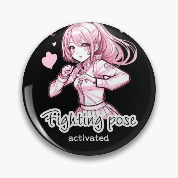 Item preview, Anime girl fighting pose  designed and sold by Roxburylane.