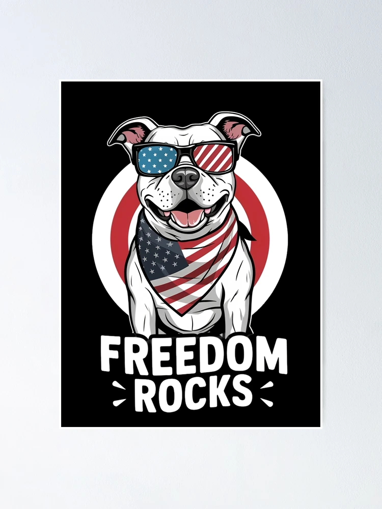 Thumbnail 1 of 3, Poster, Freedom Rocks designed and sold by PaintedPixels01.