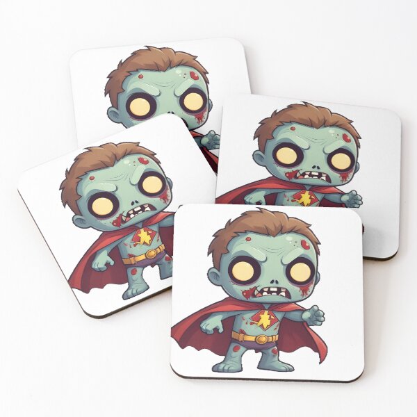 Item preview, "Zombie Superhero Cartoon Character Illustration" designed and sold by Thaivi Design.