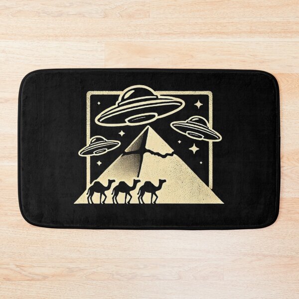 Item preview, Vintage Pyramid Camels and UFOs Alien Believer Cryptid Lover Design designed and sold by PantatKiller.