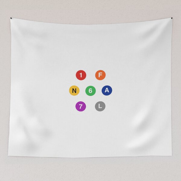 Item preview, New York City MTA Subway Lines stickers designed and sold by Mayass-Art.