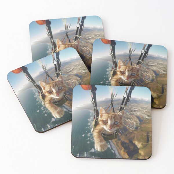 Item preview, Feline Paraglider designed and sold by Elisabeth Lucas.