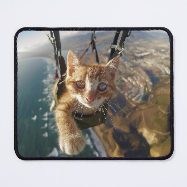 Item preview, Feline Paraglider designed and sold by Elisabeth Lucas.