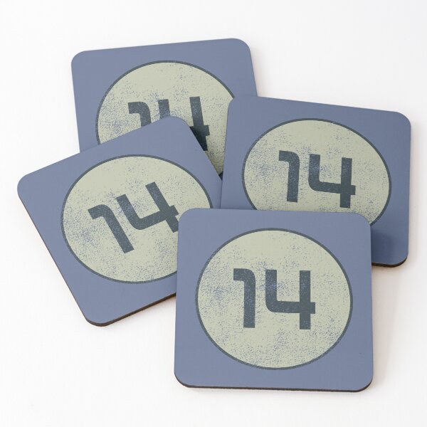 Item preview, Number 14 faded designed and sold by RetroVoyages.