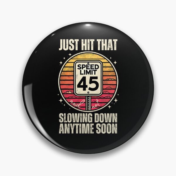 Item preview, Hitting Speed Limit 45 Vintage Design designed and sold by PantatKiller.