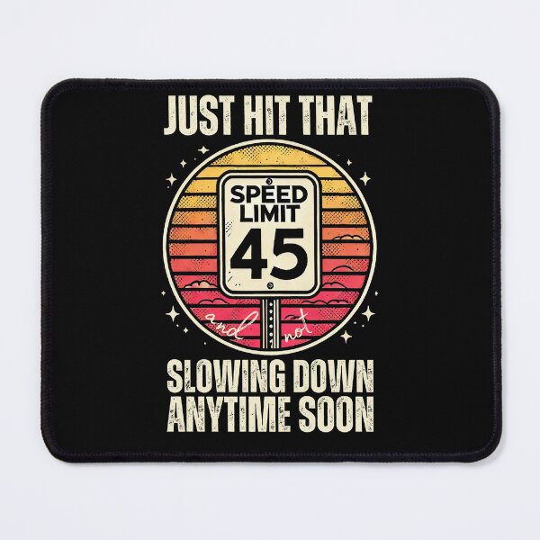 Item preview, Hitting Speed Limit 45 Vintage Design designed and sold by PantatKiller.
