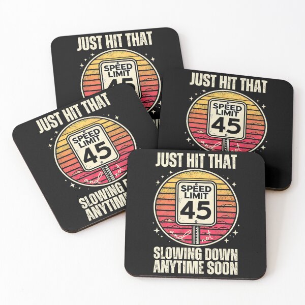 Item preview, Hitting Speed Limit 45 Vintage Design designed and sold by PantatKiller.
