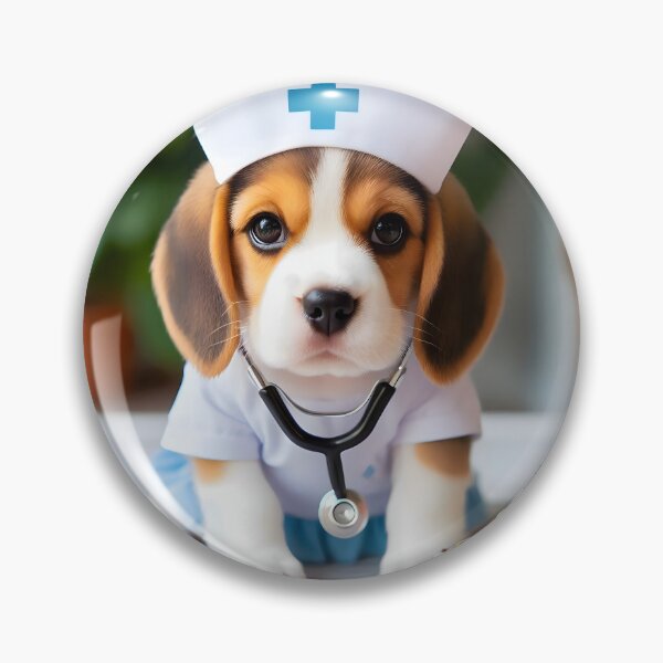 Item preview, Nurse Beagle... Committed To Curing The Sick With Cuteness designed and sold by Hall-O-Gram.
