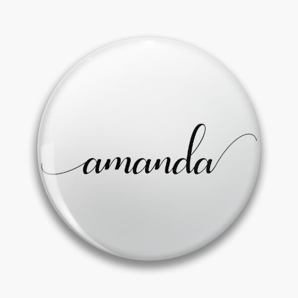 Item preview, Amanda - Custom name on delicate black cursive font designed and sold by To the Lua.