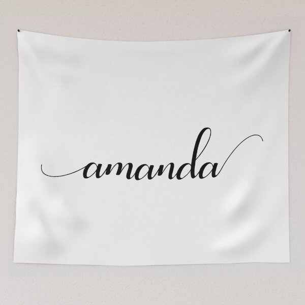 Item preview, Amanda - Custom name on delicate black cursive font designed and sold by To the Lua.