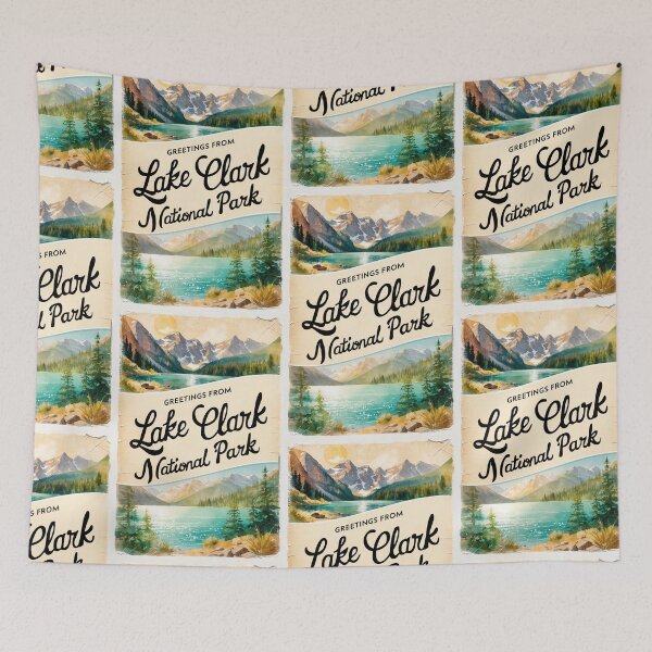 Item preview, Lake Clark National Park Postcard Vintage Retro Travel Vintage designed and sold by TravelPostcardGems.