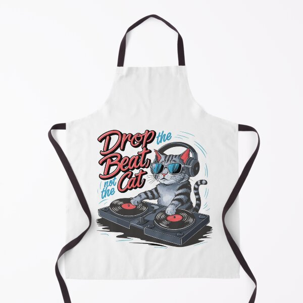 Item preview, Cool DJ Cat Dropping the Beat Cartoon designed and sold by markymaarty.