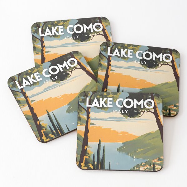 Item preview, Lago di Como Italia Vintage Travel Poster designed and sold by ZionPosteria.