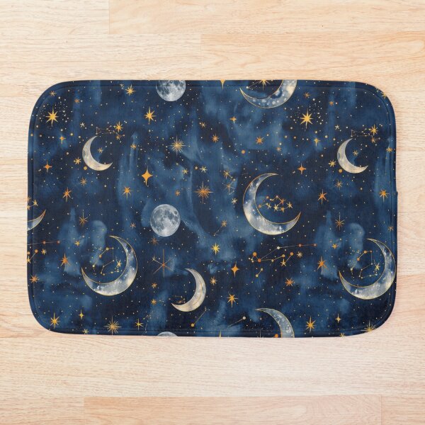 Item preview, Celestial Night Sky with Stars and Moons designed and sold by ImagineCorner.
