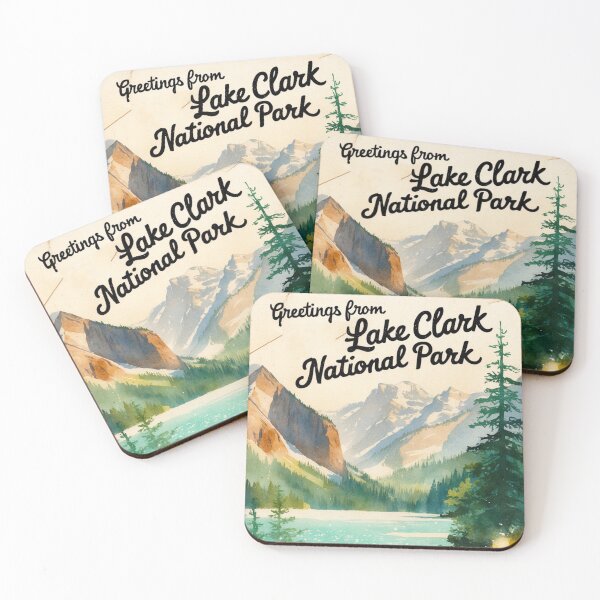 Item preview, Lake Clark National Park Postcard Vintage Retro Travel Vintage designed and sold by TravelPostcardGems.