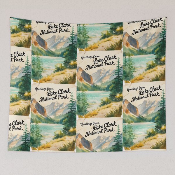 Item preview, Lake Clark National Park Postcard Vintage Retro Travel Vintage designed and sold by TravelPostcardGems.