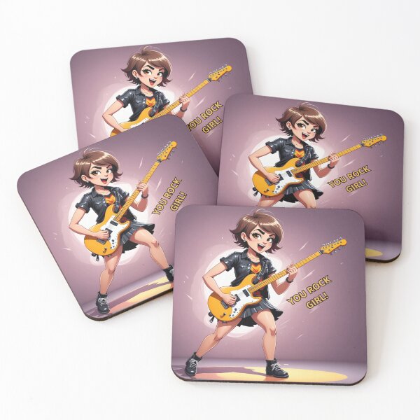 Item preview, Girl Rock Guitarist designed and sold by Artbellachi.