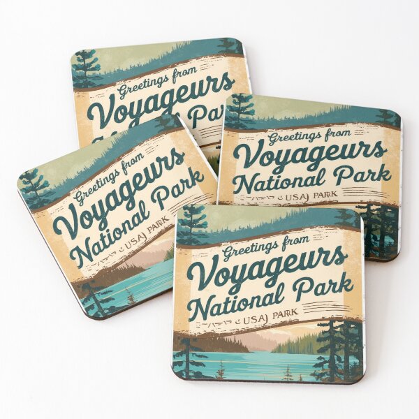 Item preview, Voyageurs National Park Postcard Vintage Retro Travel Vintage designed and sold by TravelPostcardGems.