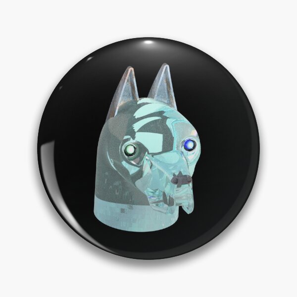 Item preview, Green Glass Dog Bright Eyes designed and sold by Dog-Planet.
