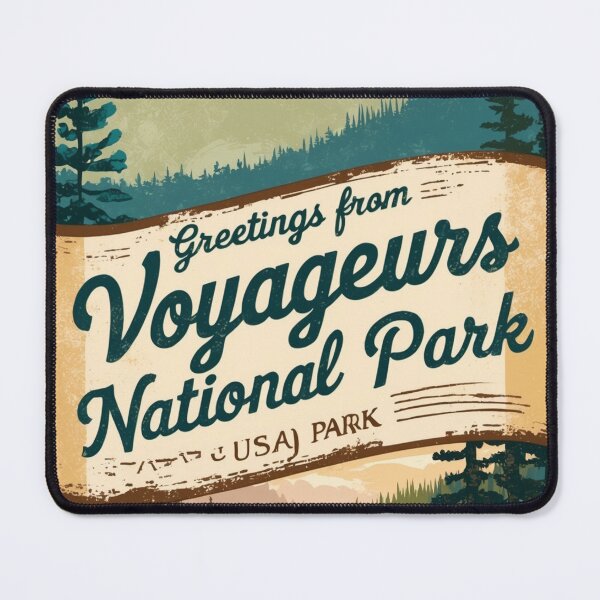 Item preview, Voyageurs National Park Postcard Vintage Retro Travel Vintage designed and sold by TravelPostcardGems.