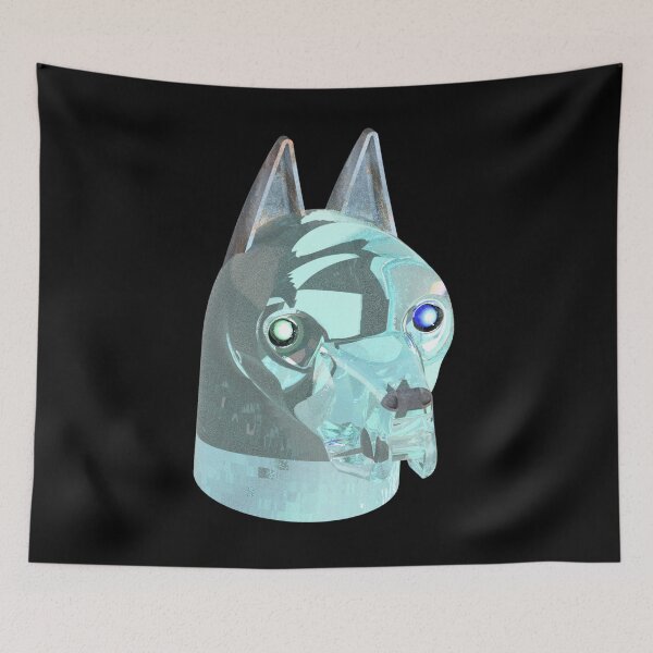 Item preview, Green Glass Dog Bright Eyes designed and sold by Dog-Planet.