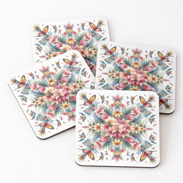 Item preview, Floral geometric butterflies flowers  designed and sold by ZulryLifestyles.
