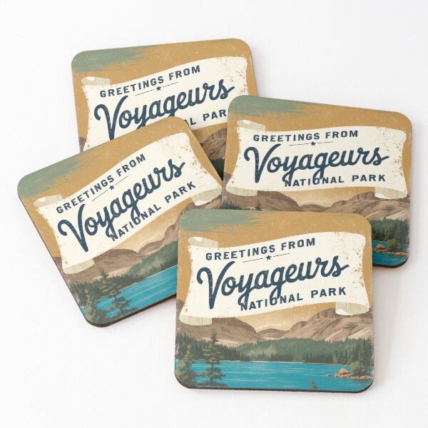 Item preview, Voyageurs National Park Postcard Vintage Retro Travel Vintage designed and sold by TravelPostcardGems.