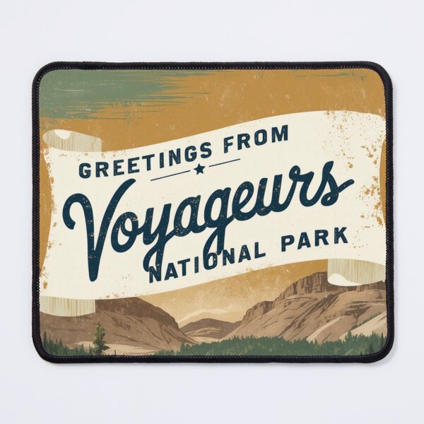 Item preview, Voyageurs National Park Postcard Vintage Retro Travel Vintage designed and sold by TravelPostcardGems.
