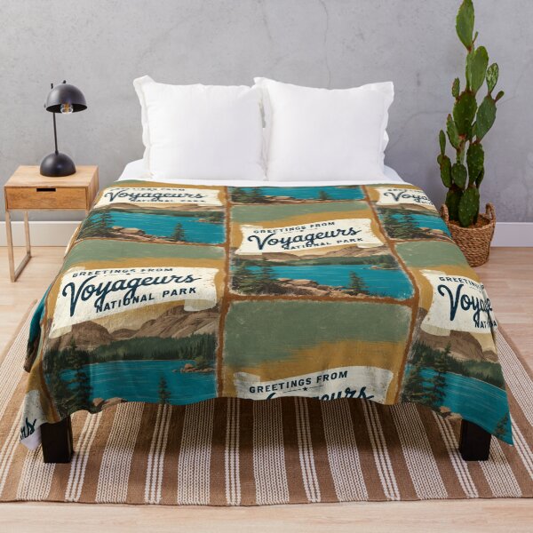 Item preview, Voyageurs National Park Postcard Vintage Retro Travel Vintage designed and sold by TravelPostcardGems.