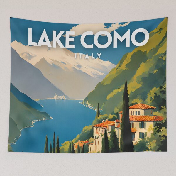 Item preview, Lake Como Poster designed and sold by ZionPosteria.