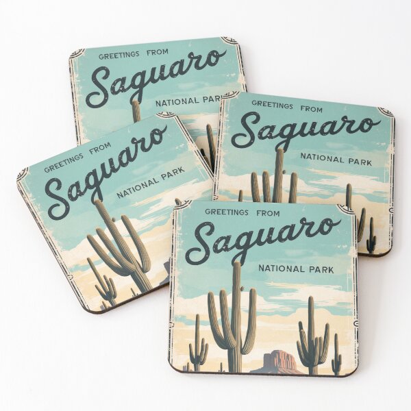 Item preview, Saguaro National Park Postcard Vintage Retro Travel Vintage designed and sold by TravelPostcardGems.
