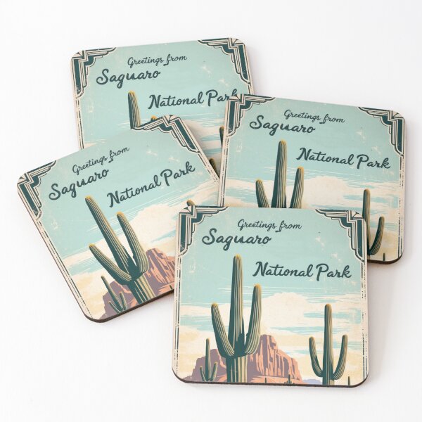 Item preview, Saguaro National Park Postcard Vintage Retro Travel Vintage designed and sold by TravelPostcardGems.