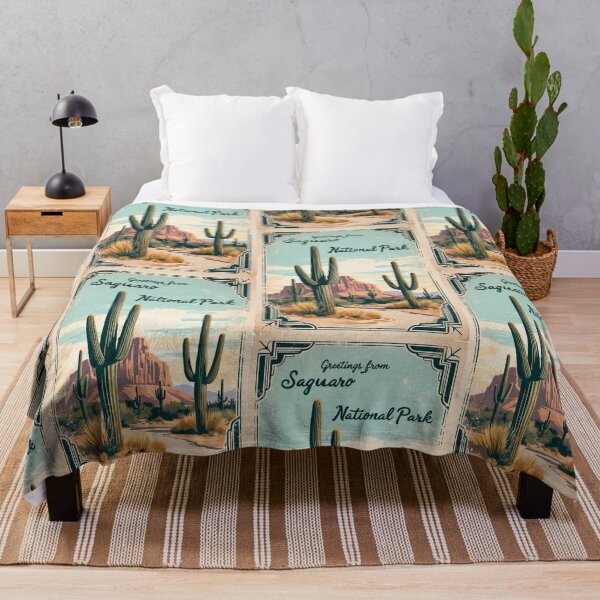 Item preview, Saguaro National Park Postcard Vintage Retro Travel Vintage designed and sold by TravelPostcardGems.