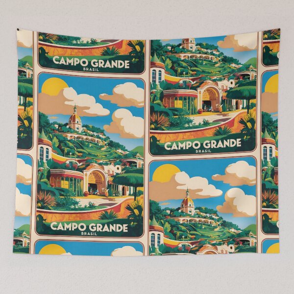 Item preview, Campo Grande Brazil Vintage Travel Tourism  designed and sold by TravelersGems.