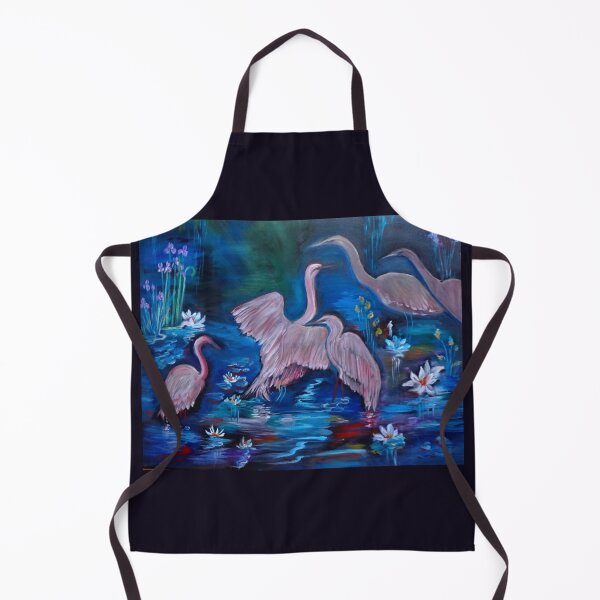 Item preview, Egrets and Lotus on Monet's Pond designed and sold by jennyleeandjim.
